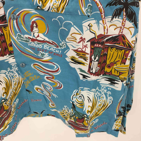 ウィアード WEIRDO HUT L/S SHIRTS ロングスリーブ アロハシャツ メンズ import:M